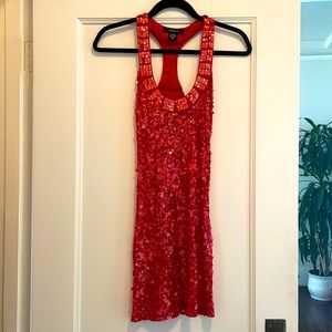 Beautiful red sequin Arden B XS cocktail dress.